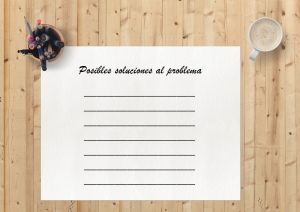 Resolver problemas. Posibles soluciones al problema